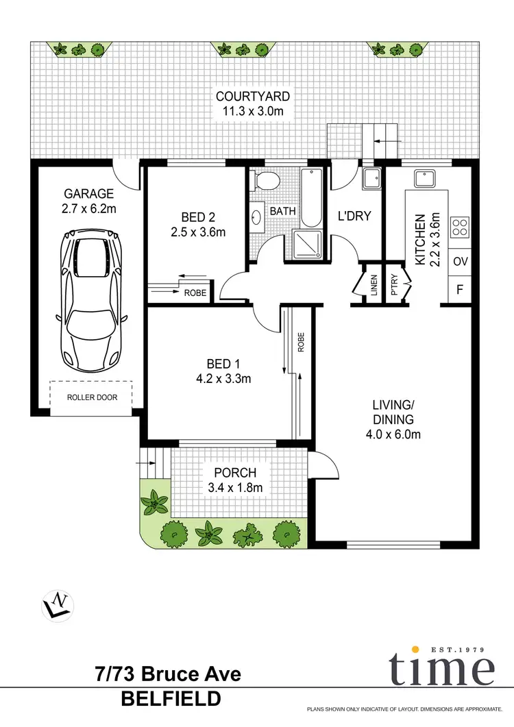 Floorplan of Homely villa listing, 7/73 Bruce Avenue, Belfield NSW 2191
