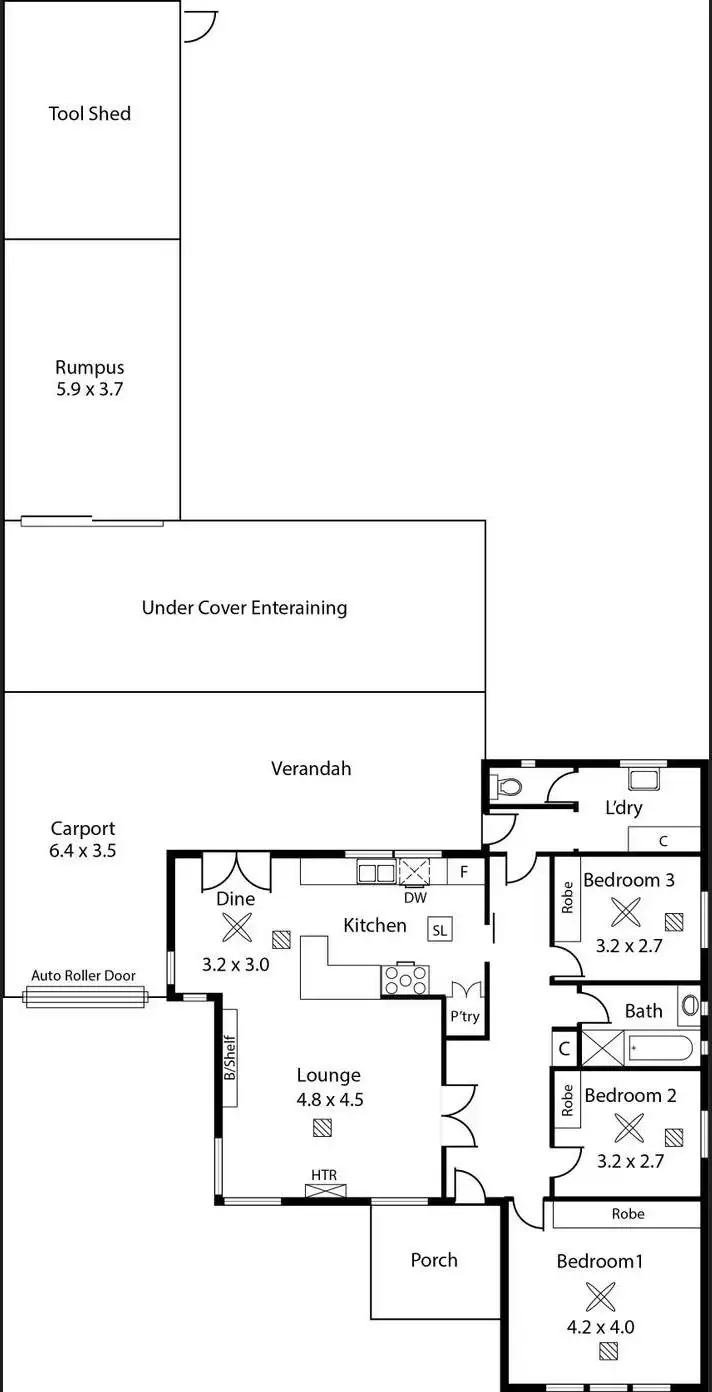 Floorplan of Homely house listing, 30 Fortisgreen Avenue, Pennington SA 5013