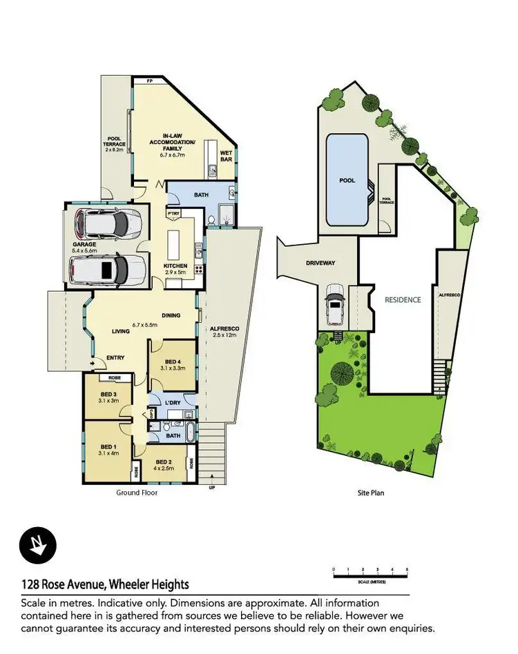Floorplan of Homely house listing, 128 Rose Avenue, Wheeler Heights NSW 2097
