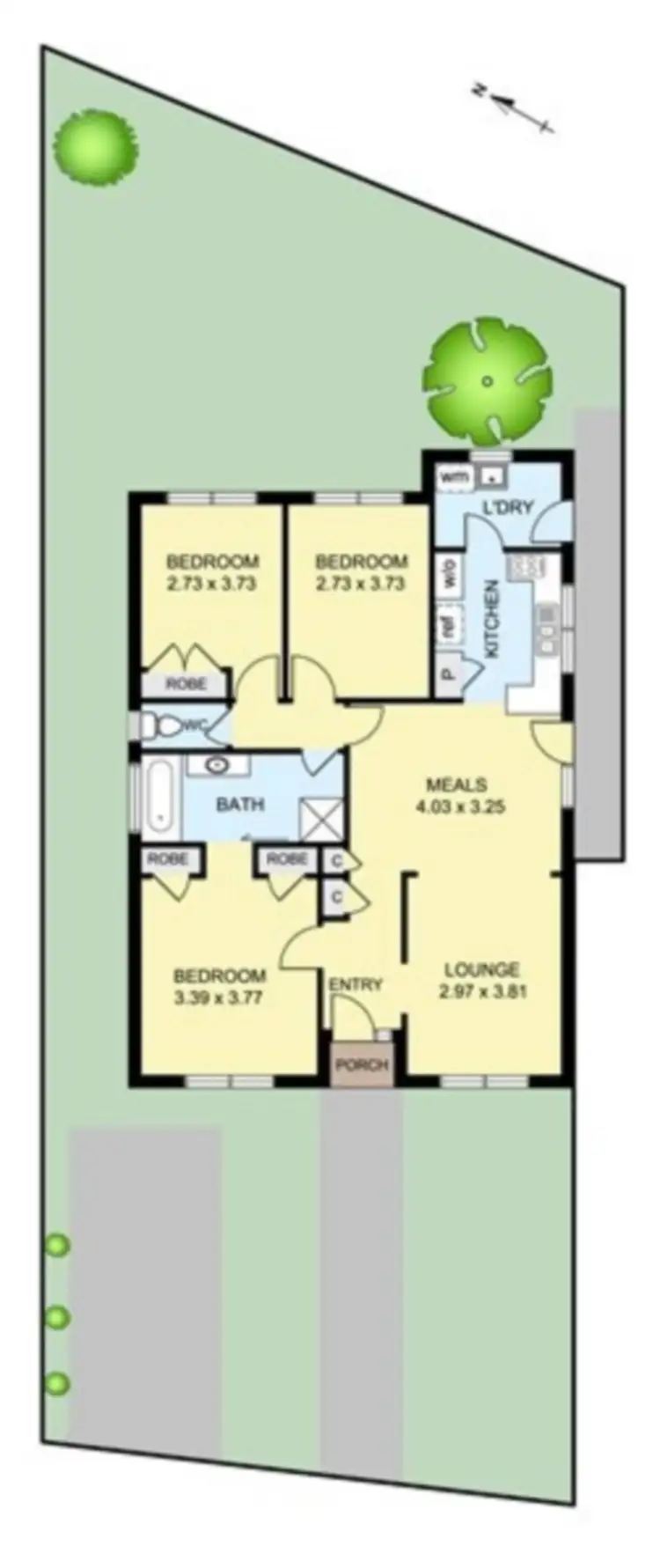 Floorplan of Homely house listing, 10 Revell Crescent, St Albans VIC 3021