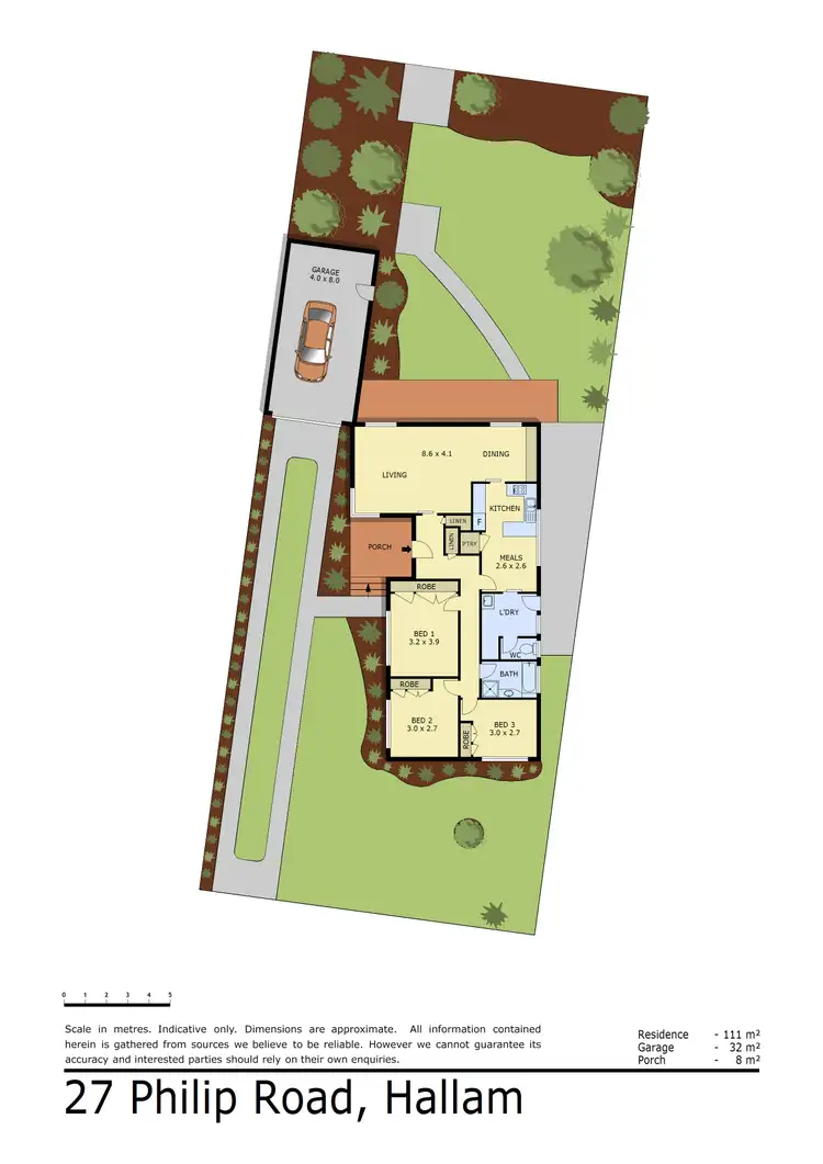 Floorplan of Homely house listing, 27 Philip Road, Hallam VIC 3803