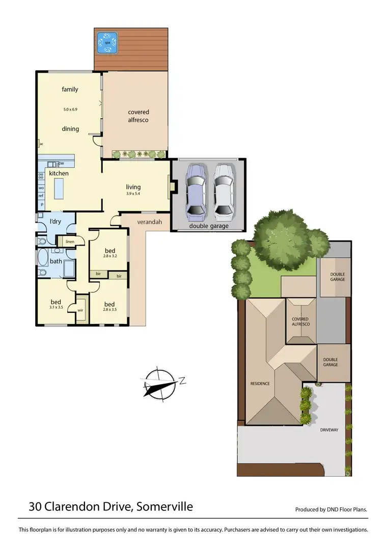 Floorplan of Homely house listing, 30 Clarendon Drive, Somerville VIC 3912