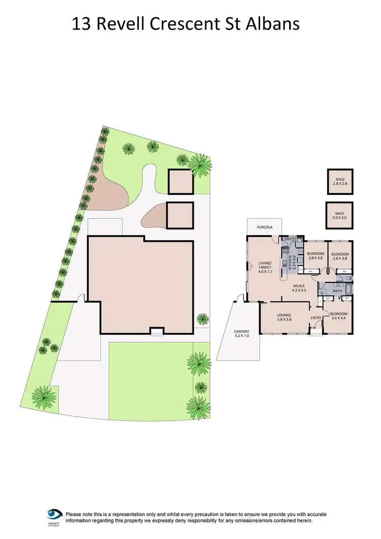Floorplan of Homely house listing, 13 Revell Crescent, St Albans VIC 3021