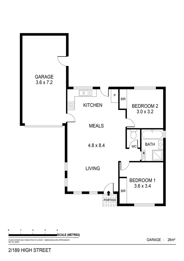 Floorplan of Homely unit listing, 1/189 High Street, Kangaroo Flat VIC 3555