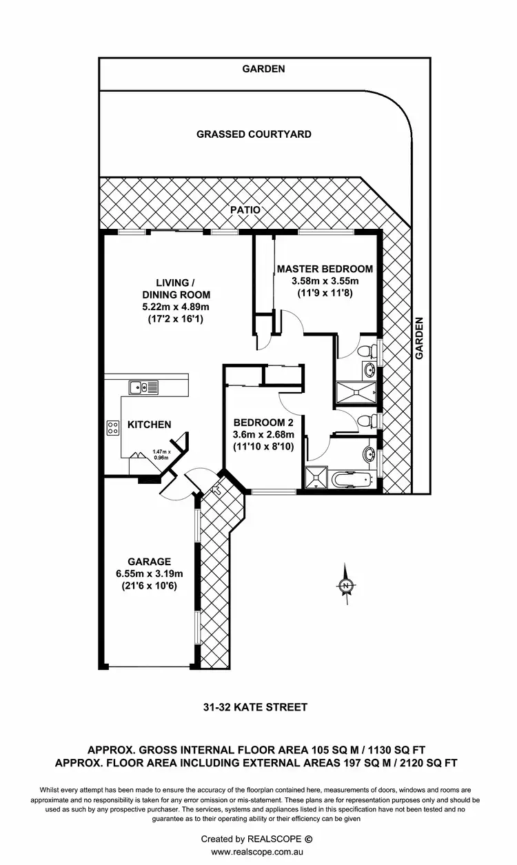 Floorplan of Homely villa listing, 31/32 Kate Street, Carina QLD 4152