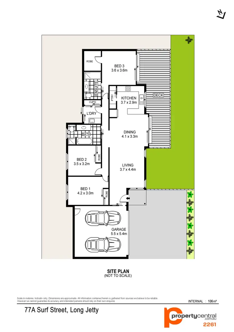 Floorplan of Homely house listing, 77A Surf Street, Long Jetty NSW 2261