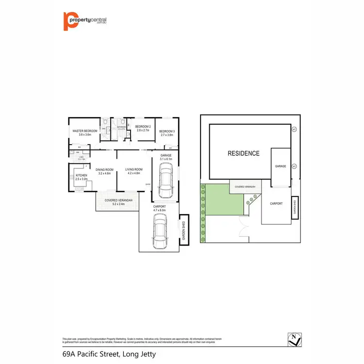 Floorplan of Homely villa listing, 69A Pacific Street, Long Jetty NSW 2261