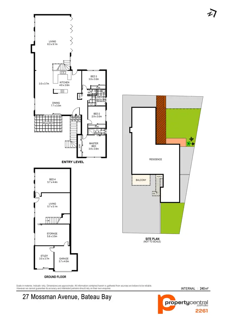 Floorplan of Homely house listing, 27 Mossman Avenue, Bateau Bay NSW 2261