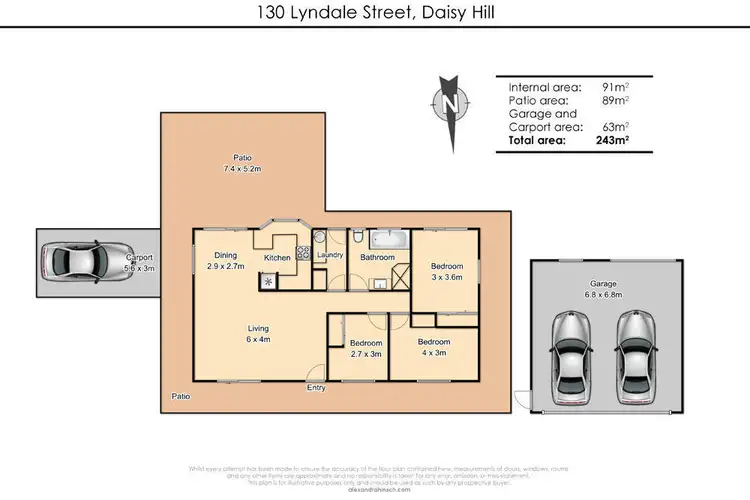 Floorplan of Homely house listing, 130 Lyndale Street, Daisy Hill QLD 4127