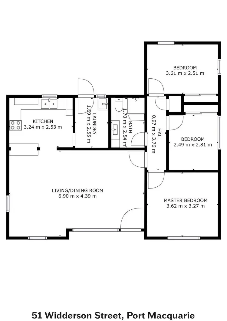 Floorplan of Homely house listing, 51 Widderson Street, Port Macquarie NSW 2444