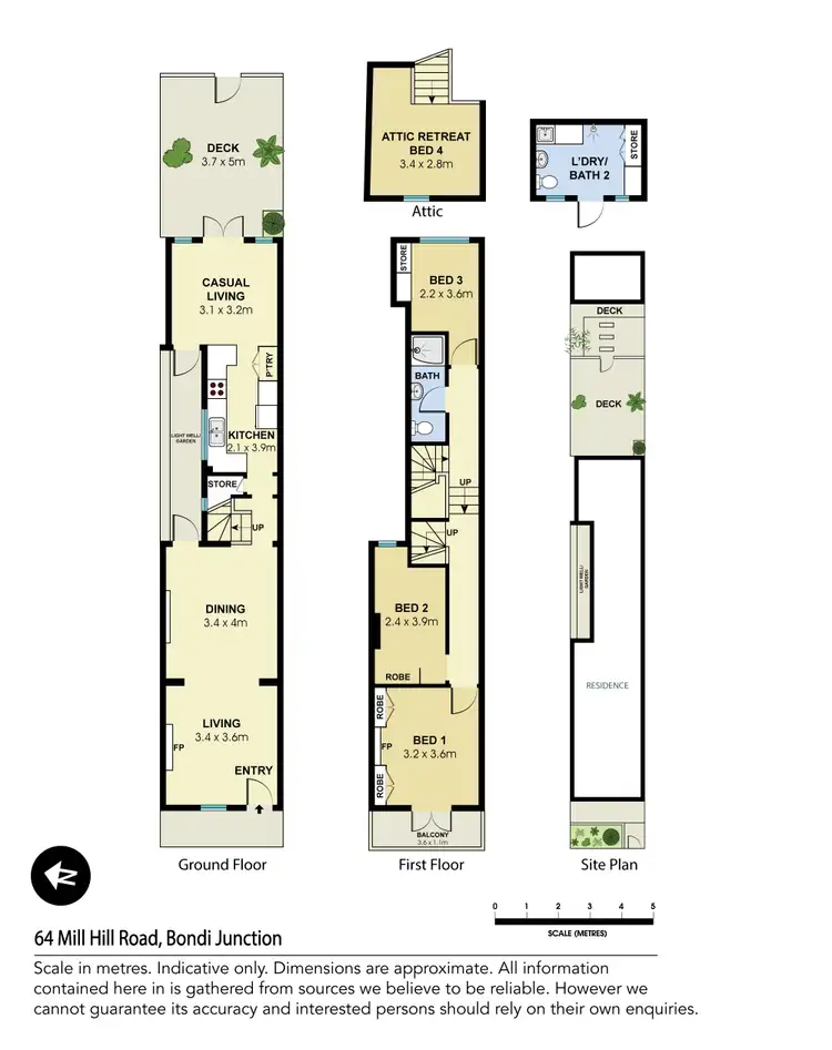 Floorplan of Homely house listing, 64 Mill Hill Road, Bondi Junction NSW 2022