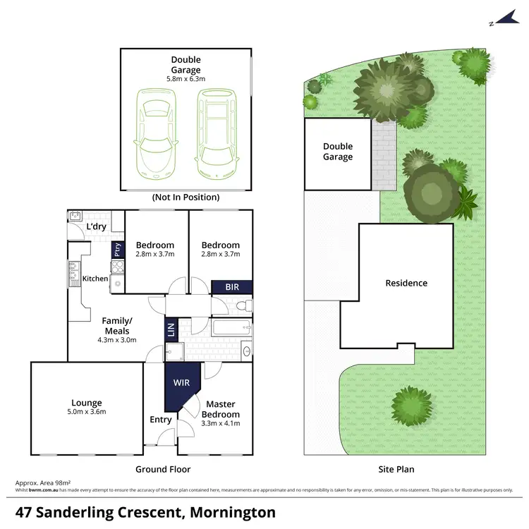 Floorplan of Homely house listing, 47 Sanderling Crescent, Mornington VIC 3931