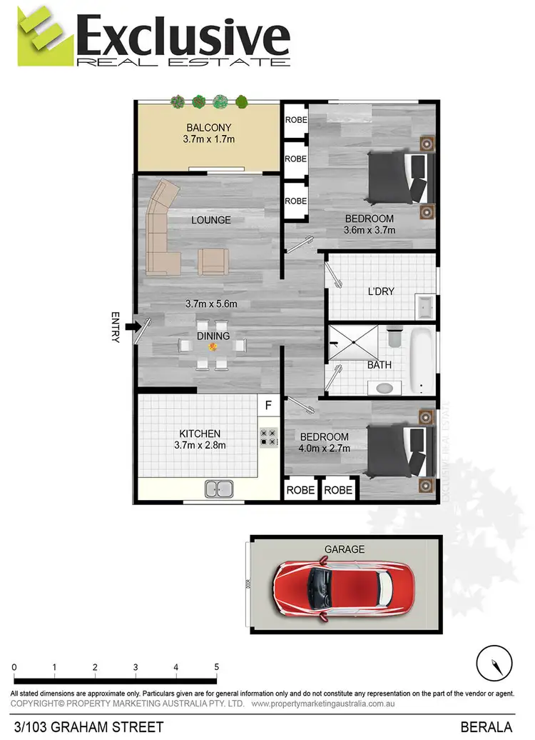 Floorplan of Homely unit listing, 3/103 Graham Street, Berala NSW 2141