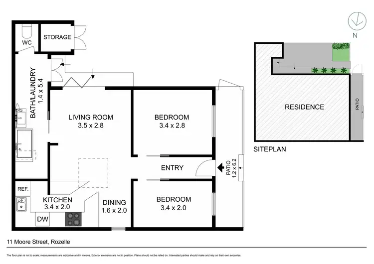 Floorplan of Homely house listing, 11 Moore Street, Rozelle NSW 2039