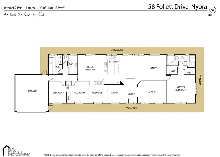 Floorplan of Homely house listing, 58 Follett Drive, Nyora VIC 3987