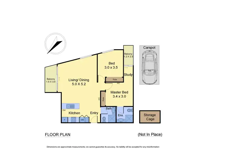 Floorplan of Homely apartment listing, 1107/594 St Kilda Road, Melbourne VIC 3004