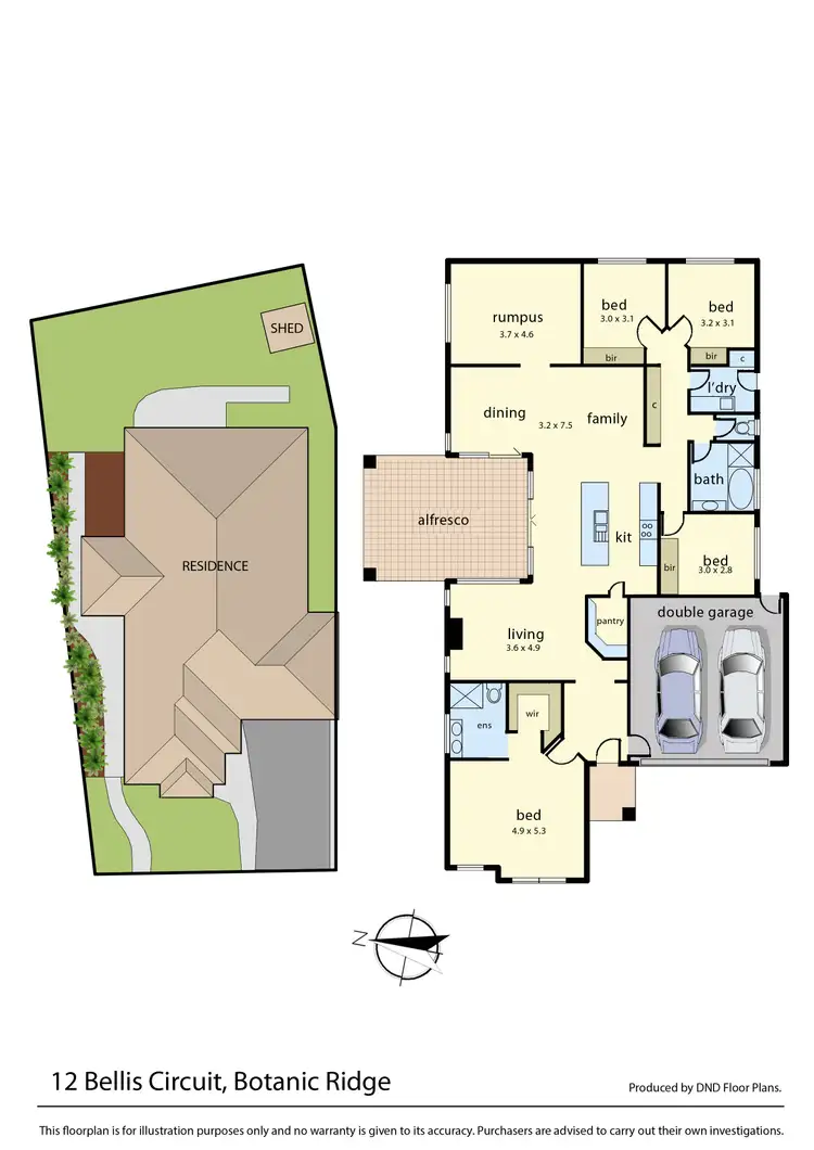 Floorplan of Homely house listing, 12 Bellis Circuit, Botanic Ridge VIC 3977