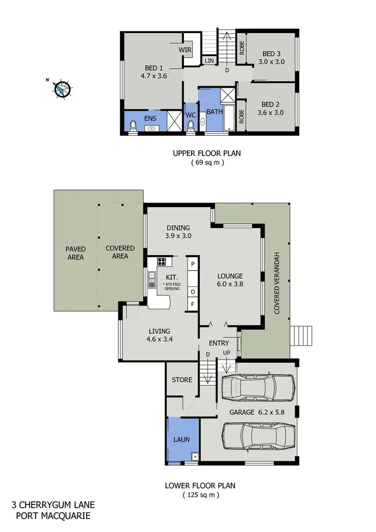 Floorplan of Homely house listing, 3 Cherrygum Lane, Port Macquarie NSW 2444