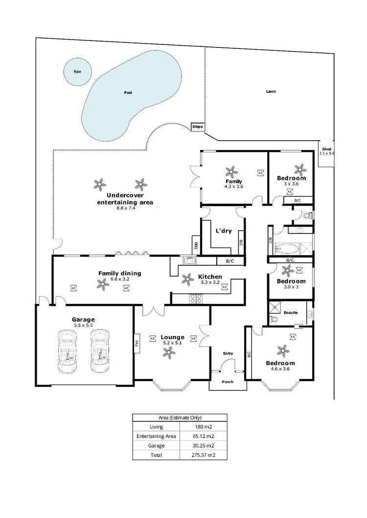 Floorplan of Homely house listing, 3 Ilfracombe Drive, Wattle Park SA 5066