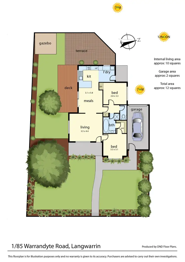 Floorplan of Homely unit listing, 1/85 Warrandyte Road, Langwarrin VIC 3910