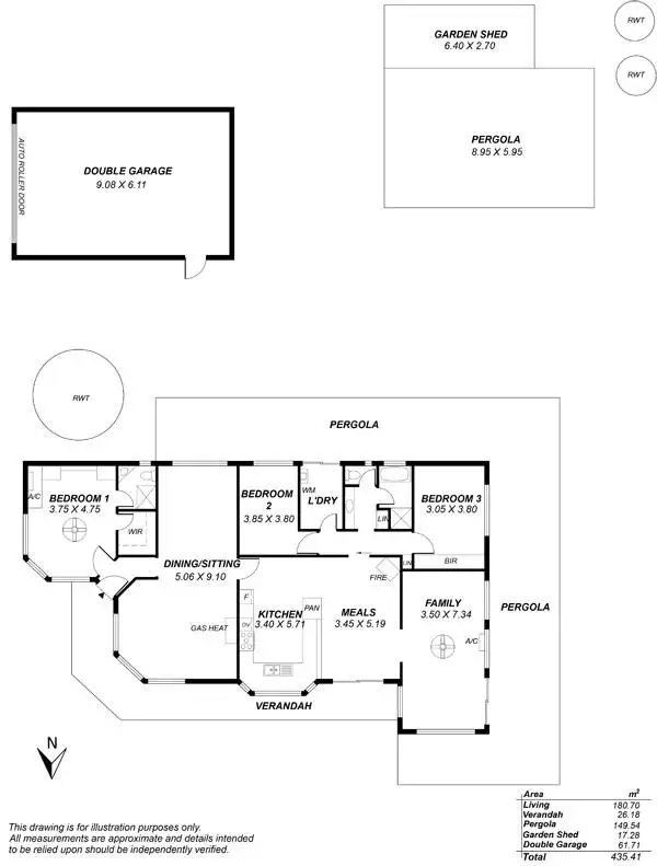 Floorplan of Homely house listing, 353 Sampson Road, Myponga Beach SA 5202