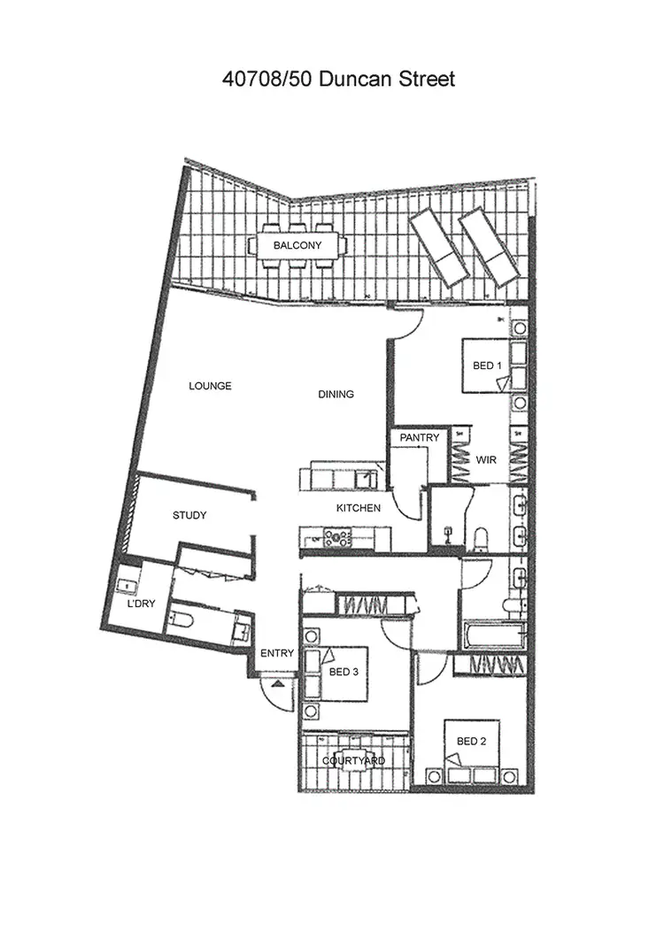 Floorplan of Homely apartment listing, 40708/50 Duncan Street, West End QLD 4101