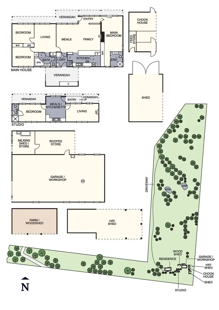Floorplan of Homely rural property listing, 550 Hurstbridge Arthurs Creek Road, Nutfield VIC 3099