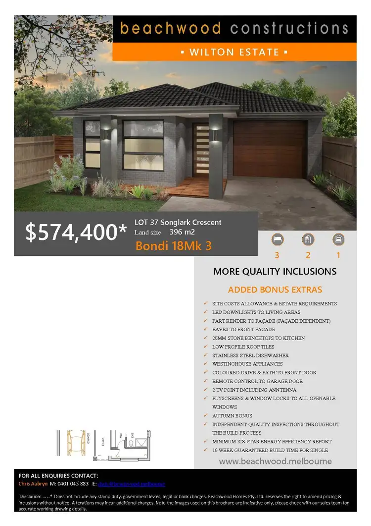 Floorplan of Homely land listing, LOT 37 Songlark Crescent, Carrum Downs VIC 3201