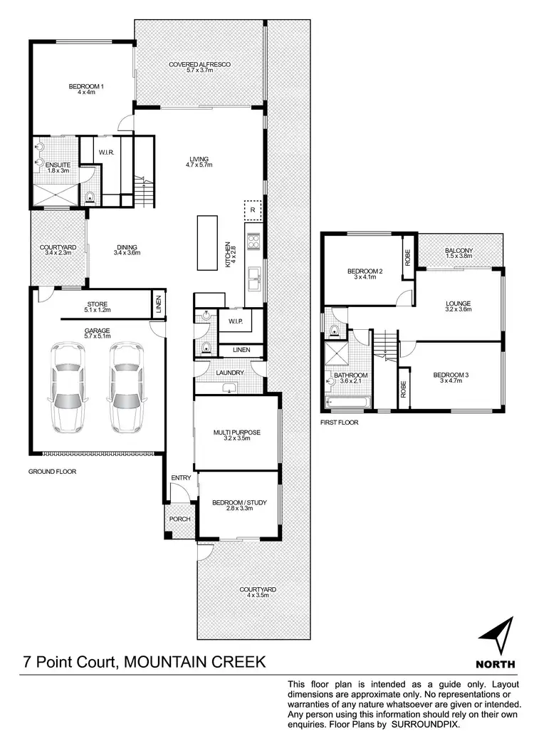 Floorplan of Homely house listing, 7 Point Court, Mountain Creek QLD 4557