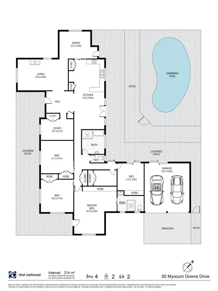 Floorplan of Homely house listing, 50 Myocum Downs Drive, Myocum NSW 2481