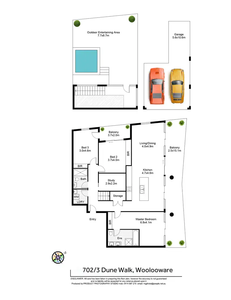 Floorplan of Homely apartment listing, 702/3 Dune Walk, Woolooware NSW 2230