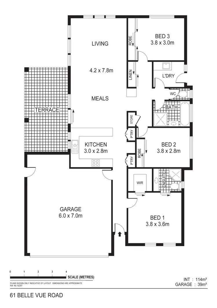Floorplan of Homely house listing, 61B Belle Vue Road, Golden Square VIC 3555