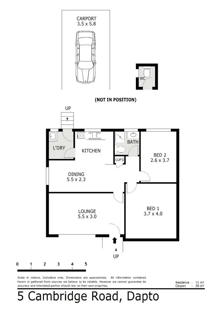 Floorplan of Homely house listing, 5 Cambridge Road, Dapto NSW 2530