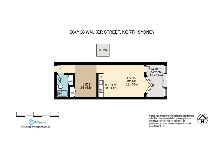 Floorplan of Homely apartment listing, 504/138 Walker Street, North Sydney NSW 2060