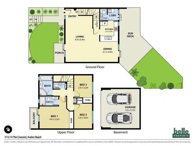 Floorplan of Homely townhouse listing, 7/12-14 The Crescent, Avalon Beach NSW 2107