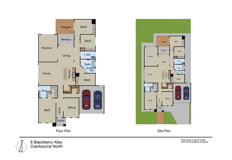 Floorplan of Homely house listing, 6 Blackberry Alley, Cranbourne North VIC 3977