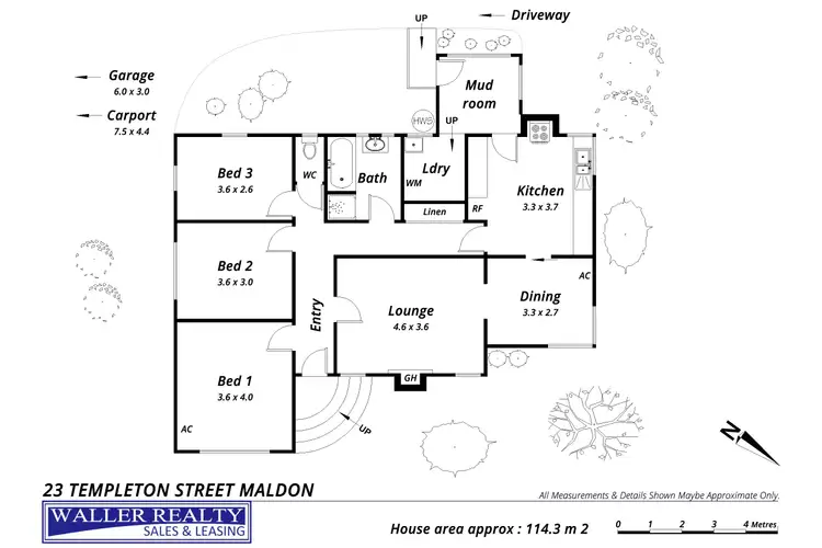 Floorplan of Homely house listing, 23 Templeton Street, Maldon VIC 3463