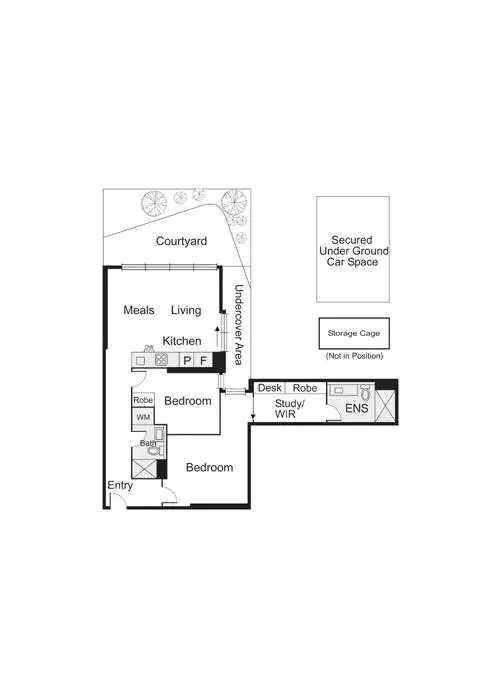 Floorplan of Homely apartment listing, G20/12-14 Dickens Street, Elwood VIC 3184