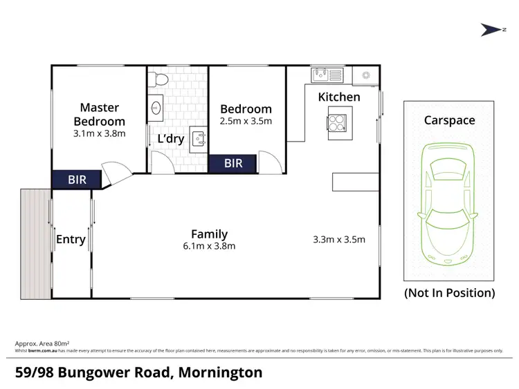 Floorplan of Homely unit listing, 59/98 Bungower Road, Mornington VIC 3931
