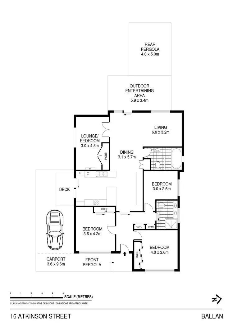 Floorplan of Homely house listing, 16 Atkinson Street, Ballan VIC 3342