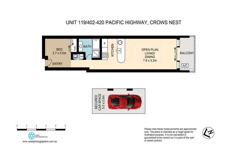Floorplan of Homely apartment listing, 119/420 Pacific Highway, Crows Nest NSW 2065