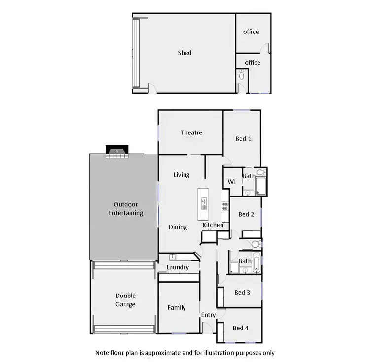 Floorplan of Homely house listing, 6 Casuarina Way, Buronga NSW 2739