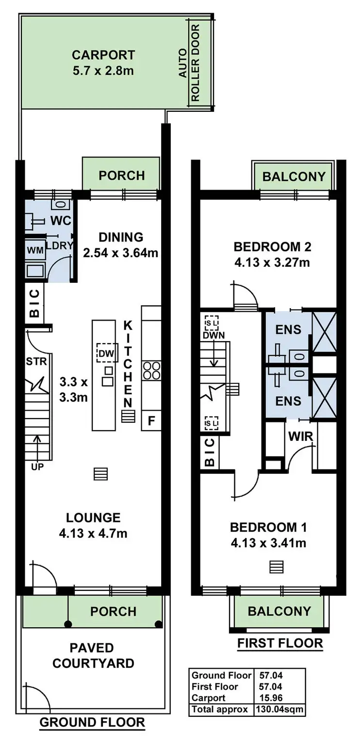 Floorplan of Homely townhouse listing, 1/25 Osmond Terrace, Norwood SA 5067