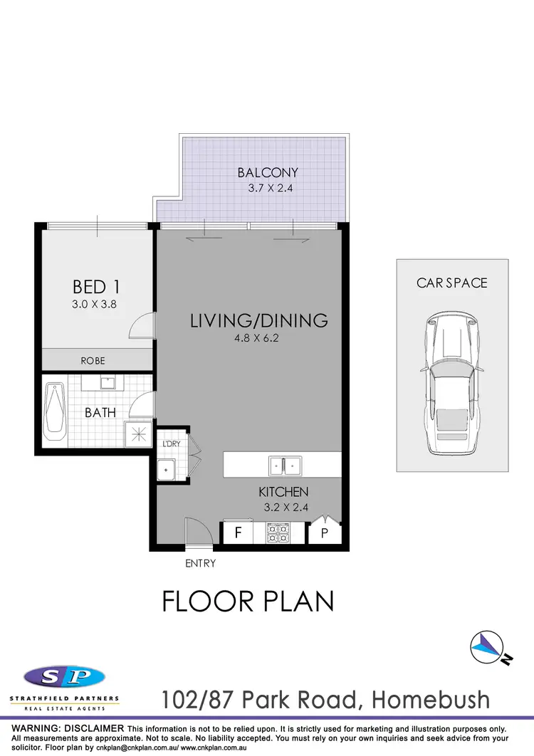 Floorplan of Homely apartment listing, 102/87 Park Road, Homebush NSW 2140