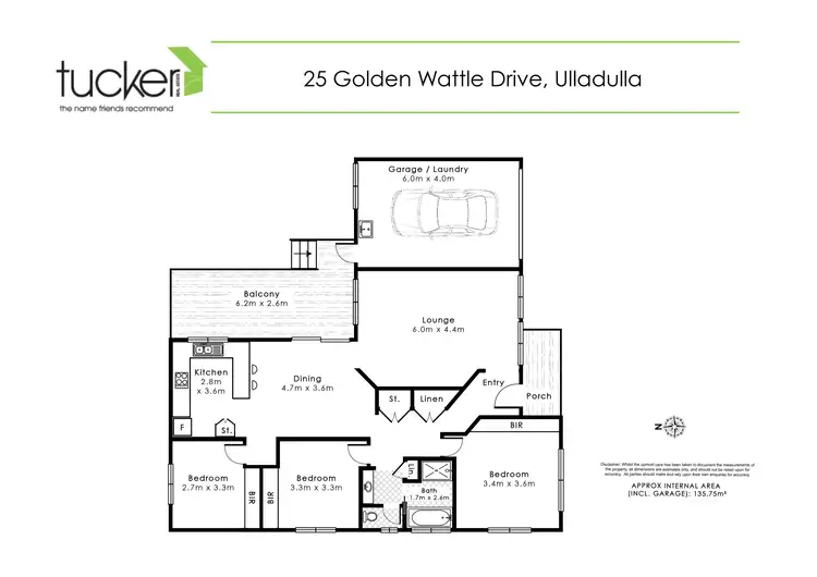 Floorplan of Homely house listing, 25 Golden Wattle Drive, Ulladulla NSW 2539