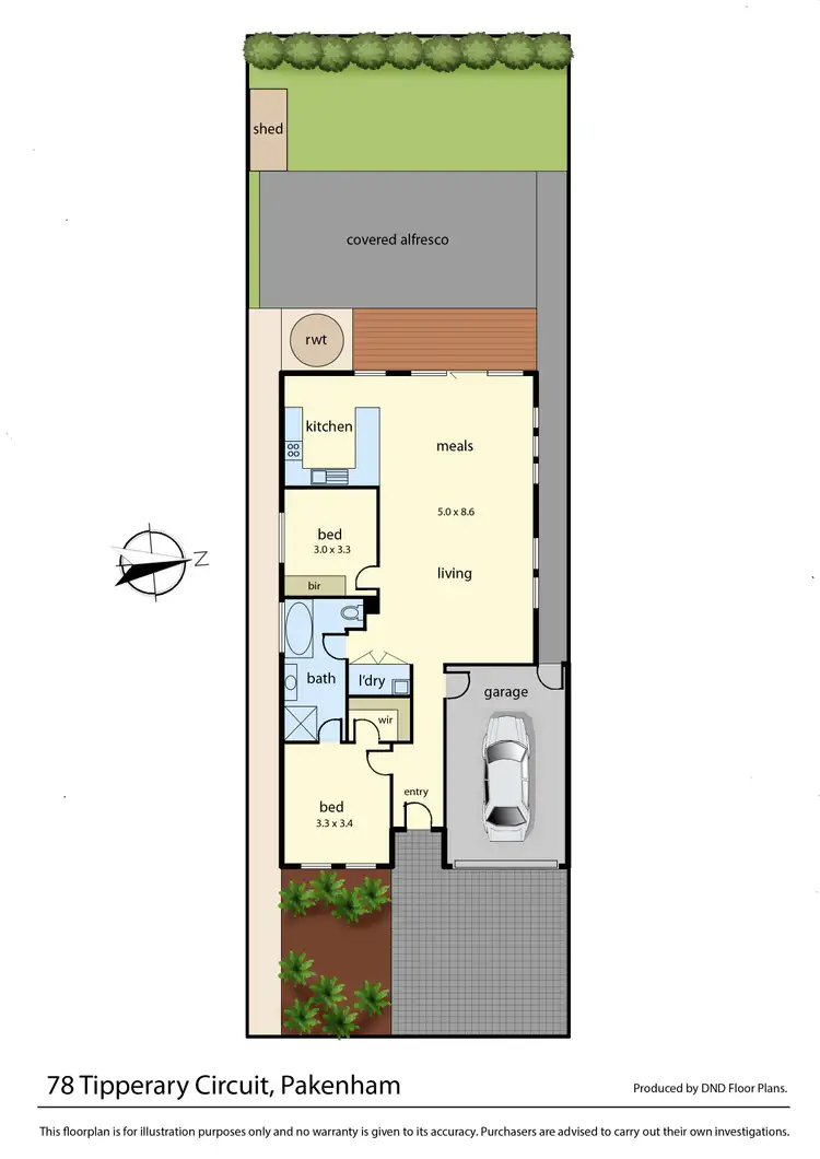 Floorplan of Homely unit listing, 78 Tipperary Circuit, Pakenham VIC 3810