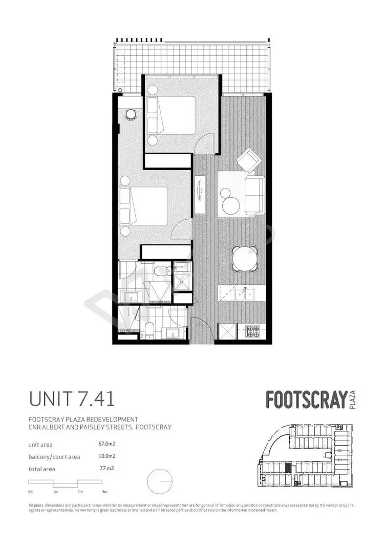 Floorplan of Homely apartment listing, 741/18 Albert Street, Footscray VIC 3011