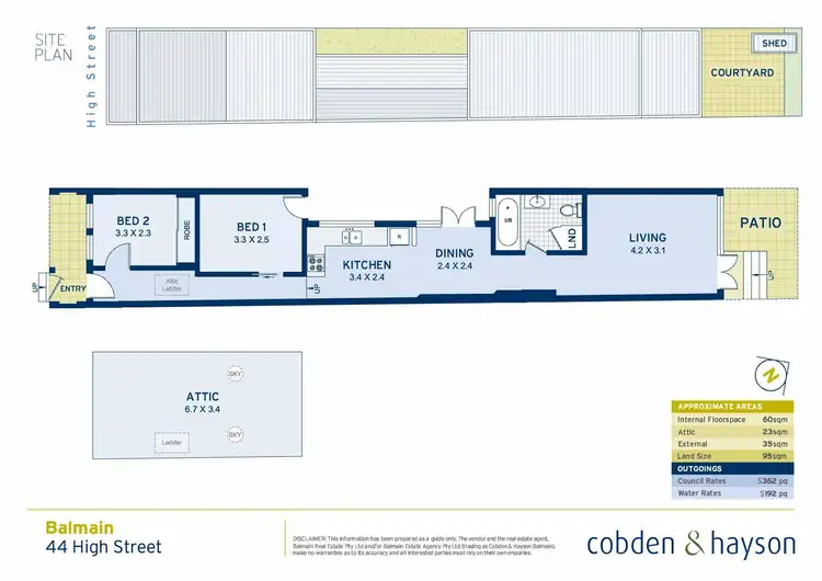 Floorplan of Homely house listing, 44 High Street, Balmain NSW 2041