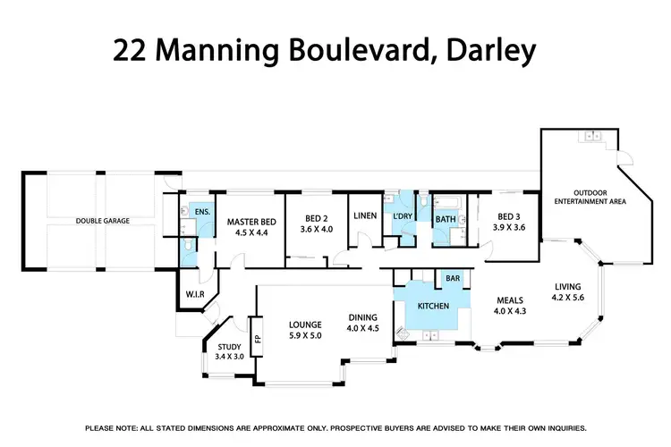 Floorplan of Homely house listing, 22 Manning Boulevard, Bacchus Marsh VIC 3340