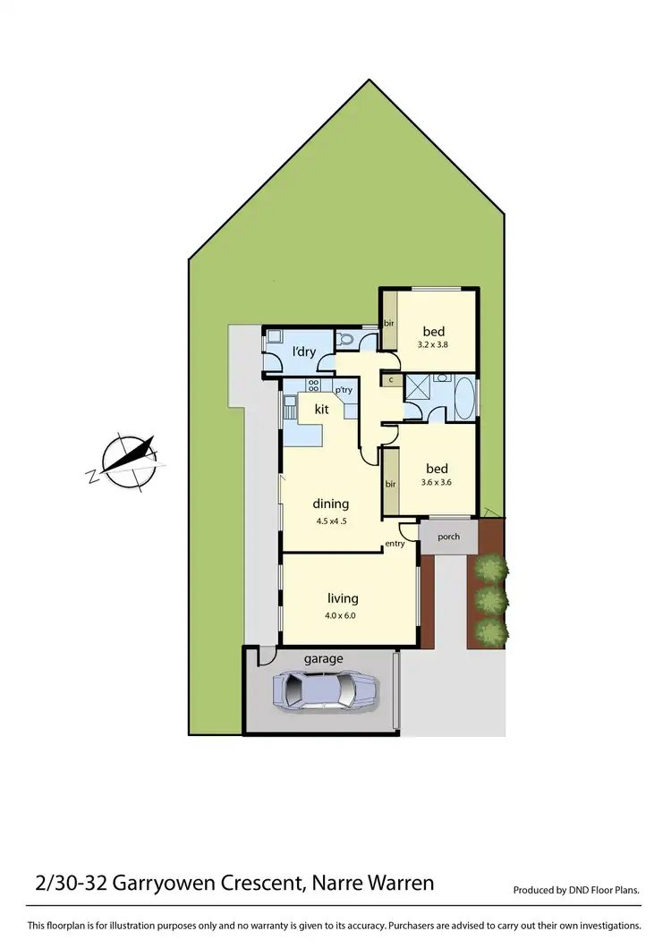 Floorplan of Homely unit listing, 2/30-32 Garryowen Crescent, Narre Warren VIC 3805